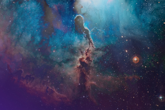 Photo of hydrogen clouds in space
