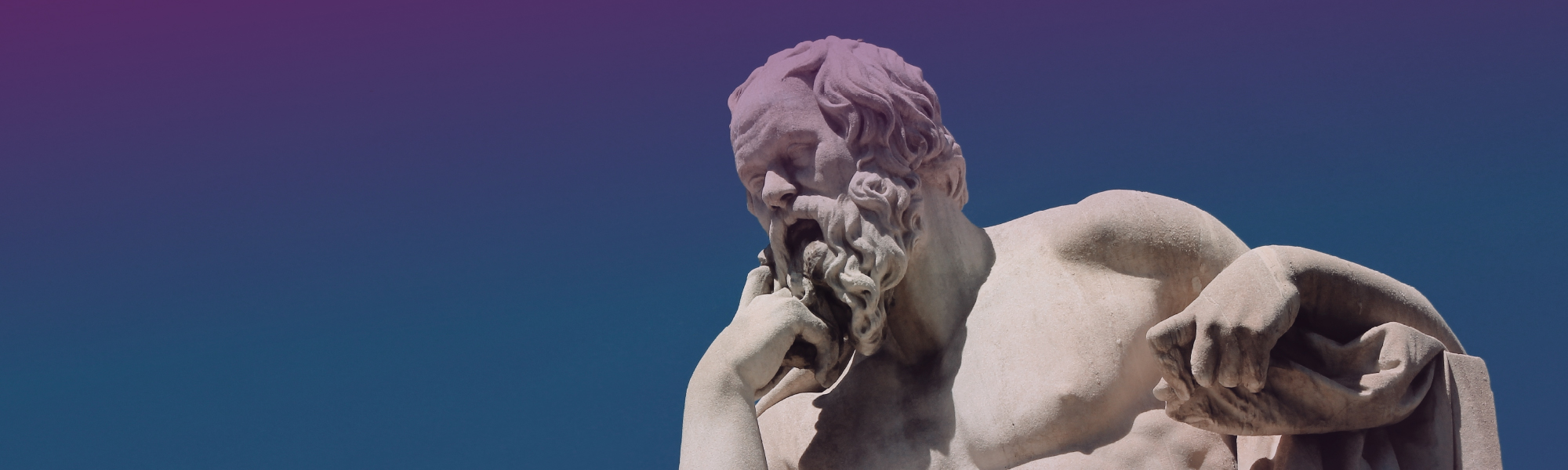 A statute of a Philosopher