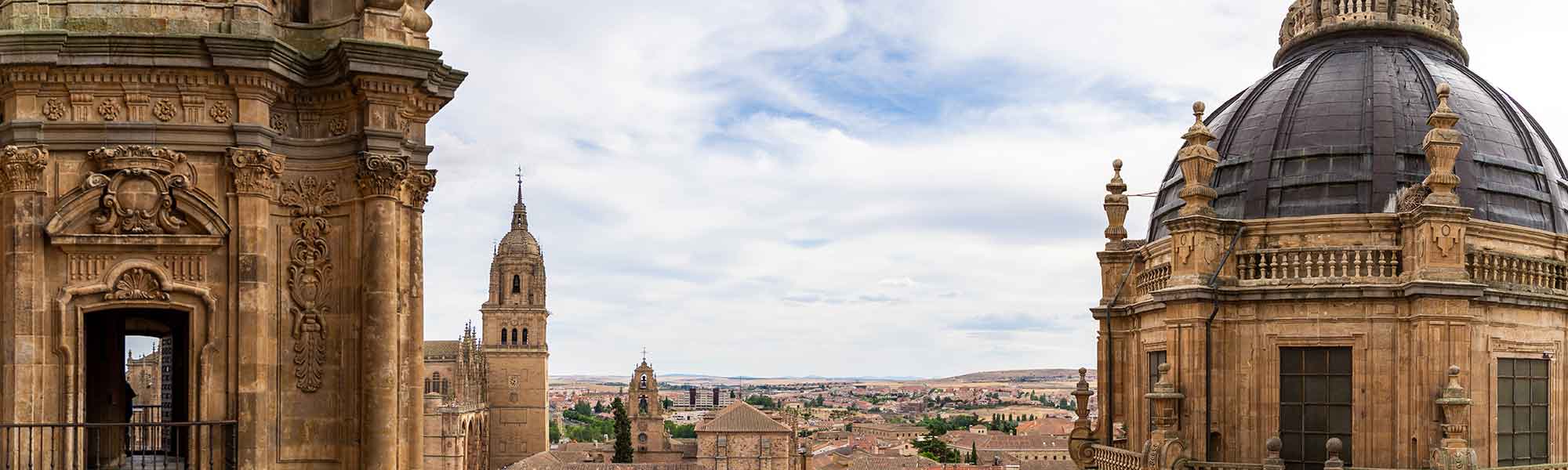 Aerial views of Salamanca, Spain