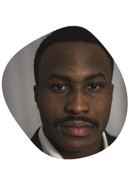 A shoulder shot of Habib, ex male student