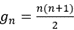 non reclusive formula for triangular numbers