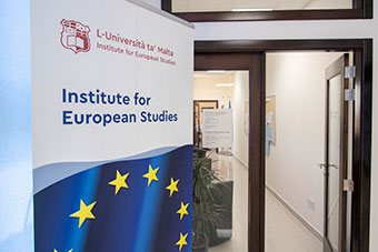 Institute of European Studies entrance door