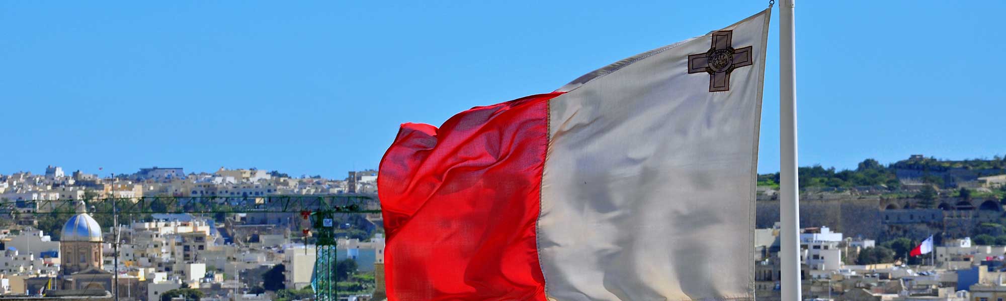 Maltese flag in colour