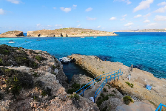 Photo of the Blue Lagoon at Comino