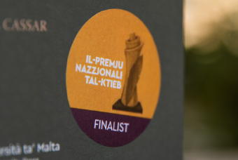 National Book Prize finalist sticker close-up