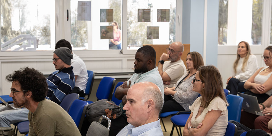 The audience during a discussion