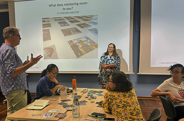 A workshop in session