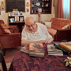 Professor Mario Buhagiar pictured with his special collection