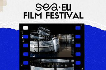 A film negative - on a strip of transparent plastic film