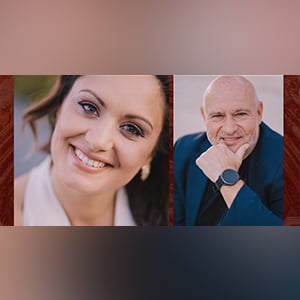 A photo of Christine Dalli and Patrick Hamilton