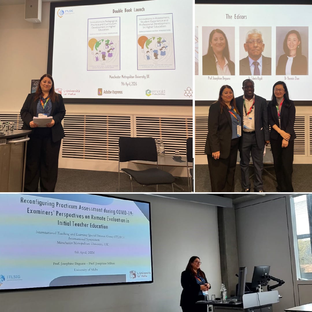 Professor Josephine Deguara at an Internationa Symposium on Teaching and Learning