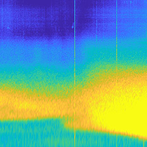 Spectrogram from the Pachino (Siracusa) seismic station highlighting increased low-frequency activity toward the end