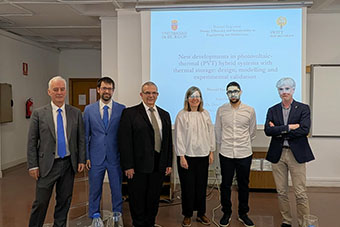 Professor Charles Yousif examining a PhD student at Burgos University