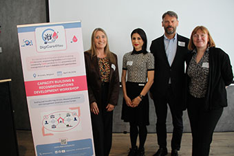 Dr Sarah Cuschieri with the DigiCare4You team