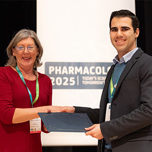 Ph.D. Student Awarded First Place at International Pharmacology Conference
