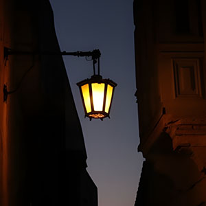 Old street lamp in Mdina