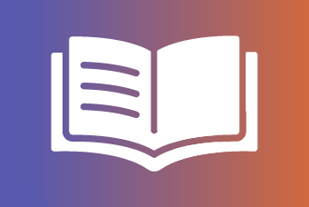 Opened white sheet on a coloured background