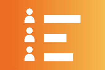 Three persons in white and three horizontal and white bars