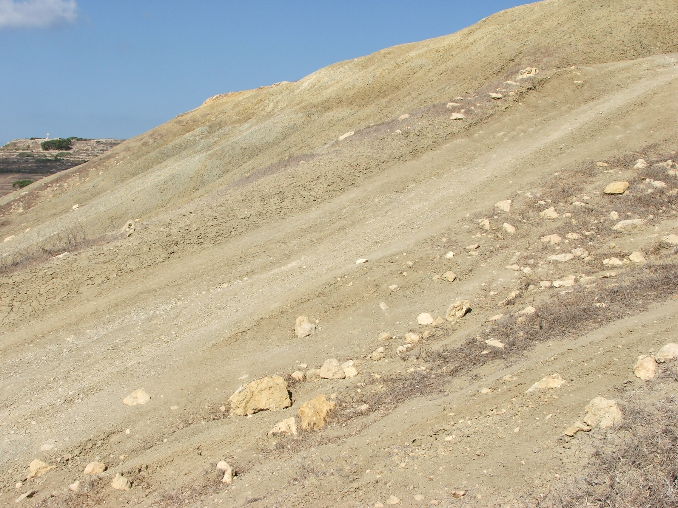 A clay hill in Gozo