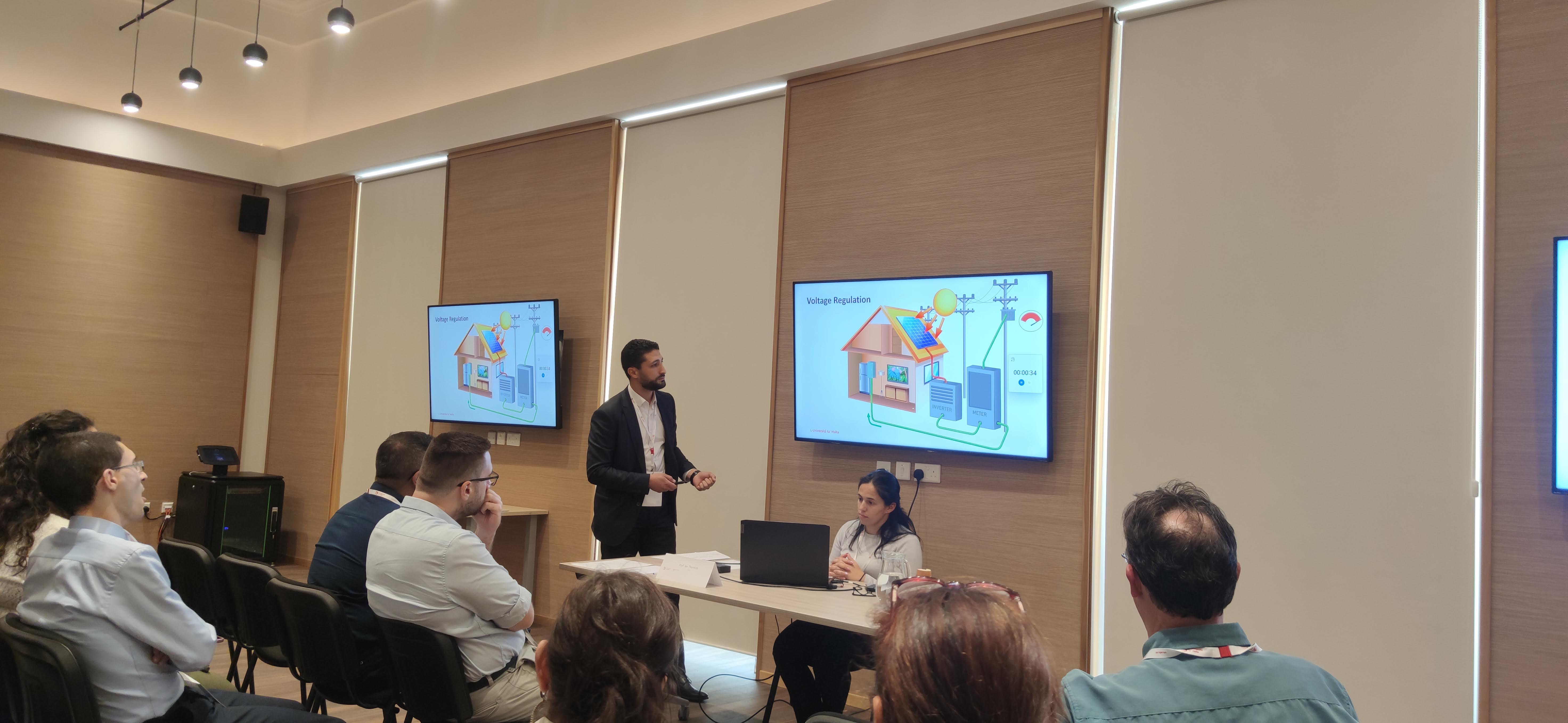 Oussama presenting