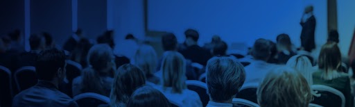 People attending a conference