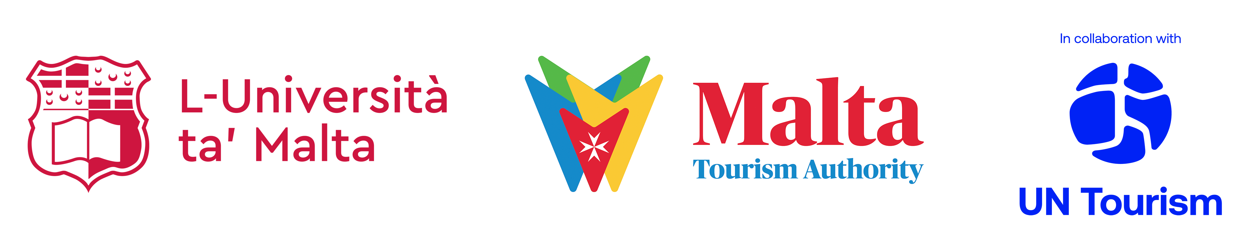 Logos of the University of Malta, the Malta Tourism Authority, and the UN Tourism
