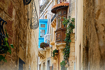 A Maltese narrow street