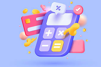 Calculator, credit card concept of financial management