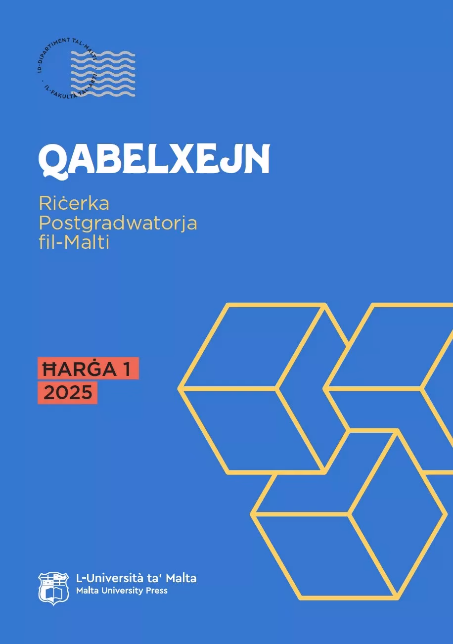 Qabelxejn - Riċerka Postgradwatorja fil-Malti - Ħarġa 1